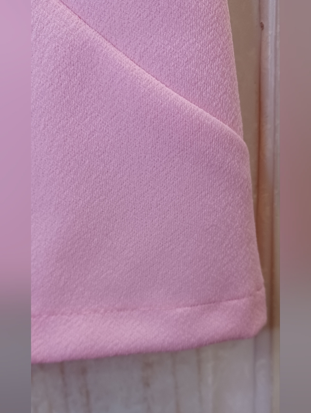 Vintage Pink Mod Style 70s Mini Dress - Picture 3 of 4